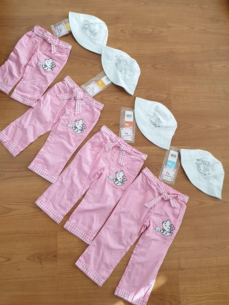 Komoletik nohavice a klobucik 98-116, original marines,104