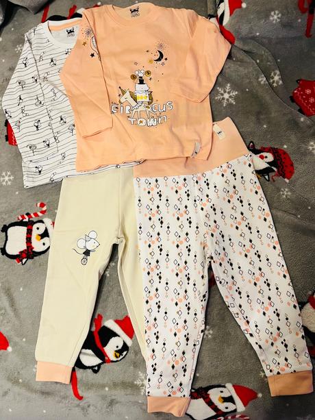 Pyžamo zateplené nové dievca 74/80, kuniboo,80