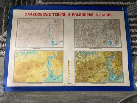 Znázornenie terénu a polohopisu na mape (1983),