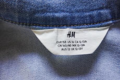 Riflová bunda h&m, h&m,158