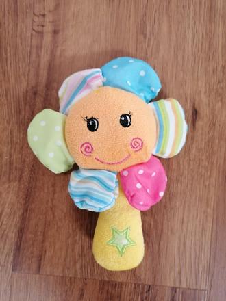 Plyšový kvietok - hrkálka,