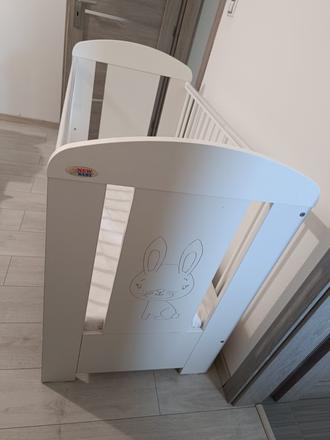 Detská postieľka+matrac, šírka (cm): 60,dĺžka (cm): 120