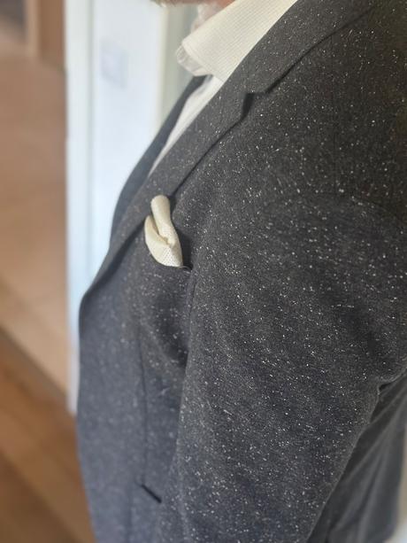 Pánske melírované sako galileo veľkosť 56/8, xxl