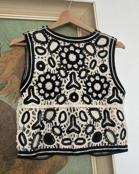 Pletena viralna letna vesta damska, piazza italia,s