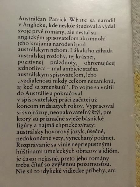 Patrick white - voss - austrálsky román,