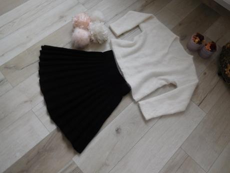 Pulovrík + suknička huňaté 36 /38 v,, 36