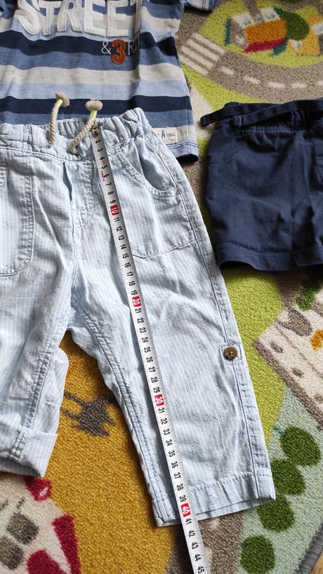 Letne nohavice s nastavitelnou gumickou 86-92, h&m,86