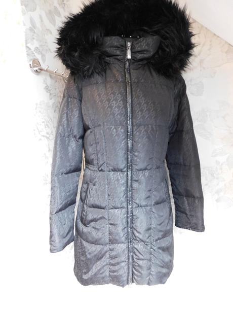Kvalitna zimna perova predlzena bunda/kabat, 38