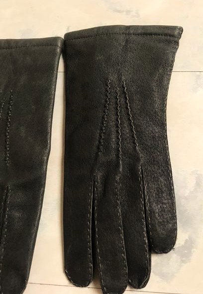 Kožené zateplené rukavice, l