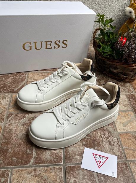 Nové kožené guess tenisky s balením, guess,36