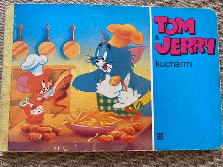 Retro staré leporelo tom a jerry kuchármi 1990, 