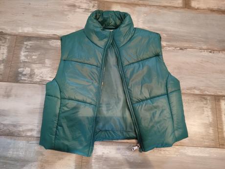 Smaragdovozelená vesta prechodná 36, gate,36