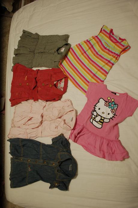 6 x šaty z toho 4 x next v top stave veľkosť 92 cm, 86–98