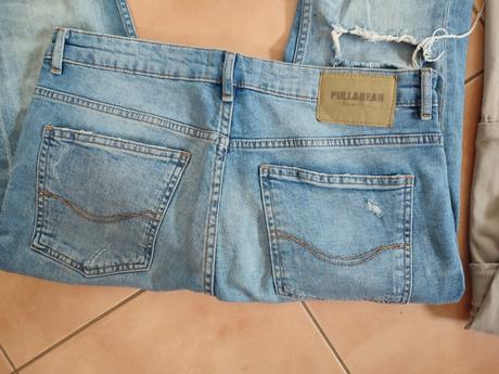 Pánske, chlapčenské rifle,nohavice zn.puul&bear, 40