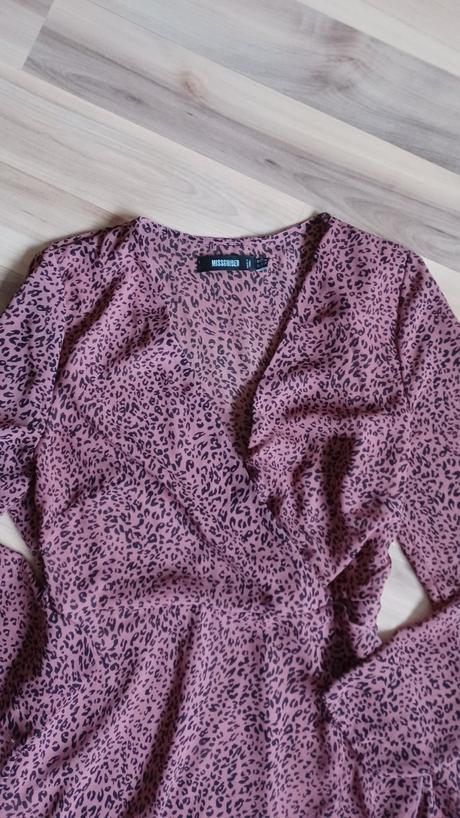 Vzorované šaty s jemným leopardím vzorom, l