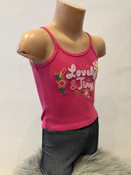 Dievčenské tričko s kvetmi a nápisom (18 mes.), benetton,80