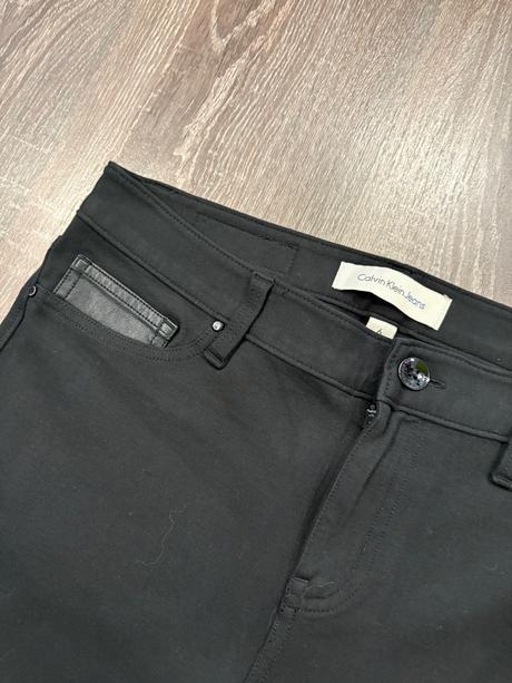 Calvin klein jeans cierne nohavice č.s, calvin klein,s
