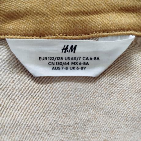 Tenká riflová bundička h&m - top stav, h&m,134