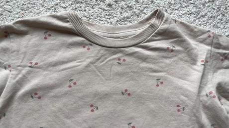 Krémová čerešňová mikina, h&m, 98, h&m,98