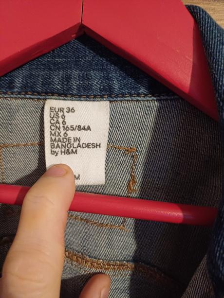 Dámska riflova bunda, h&m,36
