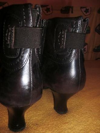 Kožené čižmy kotníkové 5th avenue vel 40, 40