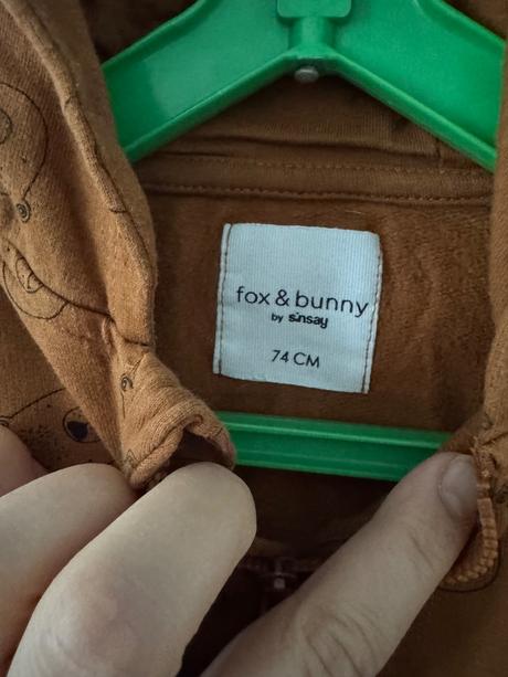 Mackova mikinka, fox & bunny,74