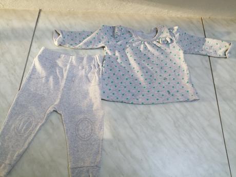 Komplet šedý pre dievčatka veľ. 68-74, 68