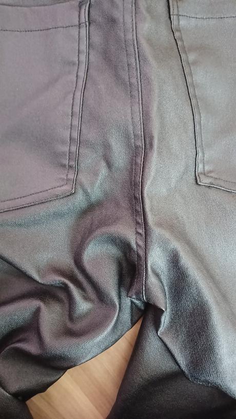 Kožené čierne nohavice, sinsay,s