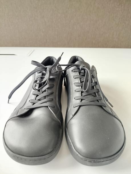 Shapen barefoot tenisky feelin uni black leather, 44