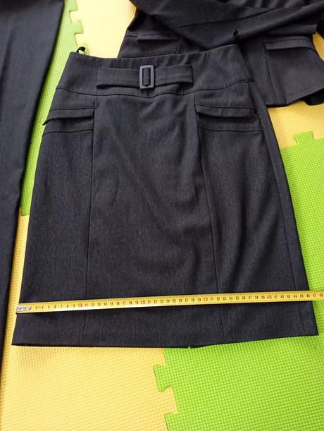 3dielny komplet, sako, sukňa, nohavice, s