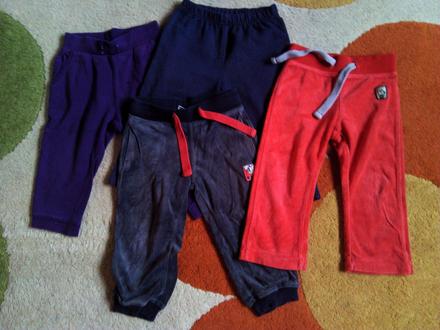 4ks detské teplákové nohavice č.86, palomino,86