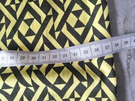 Žlté vzorované šaty clubl, v36-38, 36