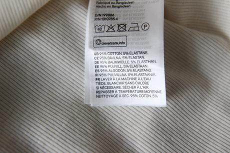 Krémový bavlnené body tričko h&m, m, h&m,m