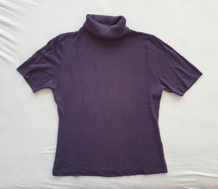 Pletený rolák s krátkym rukávom, m