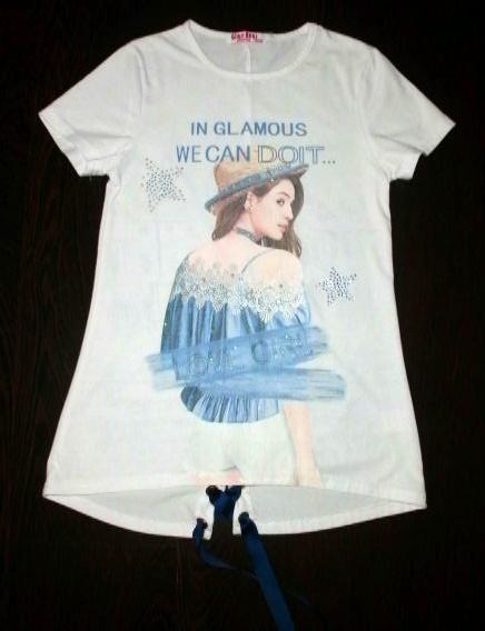 Trendy predĺžené tričko - veľ. 146/152, 146