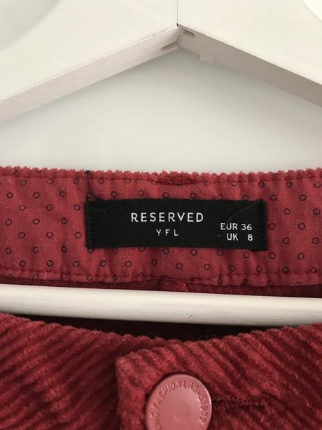 Menčestrové nohavice, reserved,38