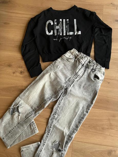 Mikina + rifle super stav, pepco,152