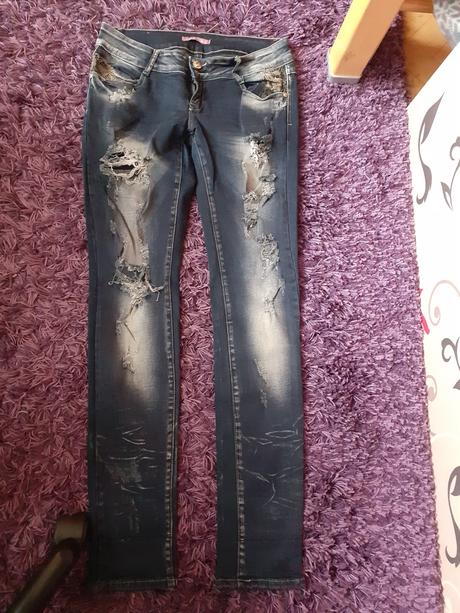 Sada 2 ks elastických riflí veľ. m/l, m