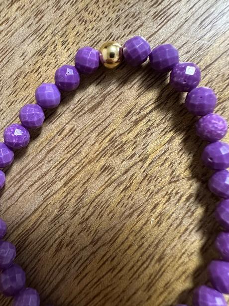 Náramok fosfosiderit so zlatým srdcom, 