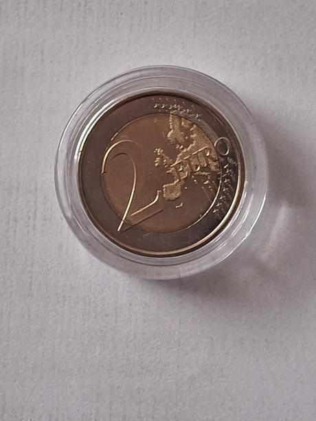 Minca 2 euro farbená španielsko, 