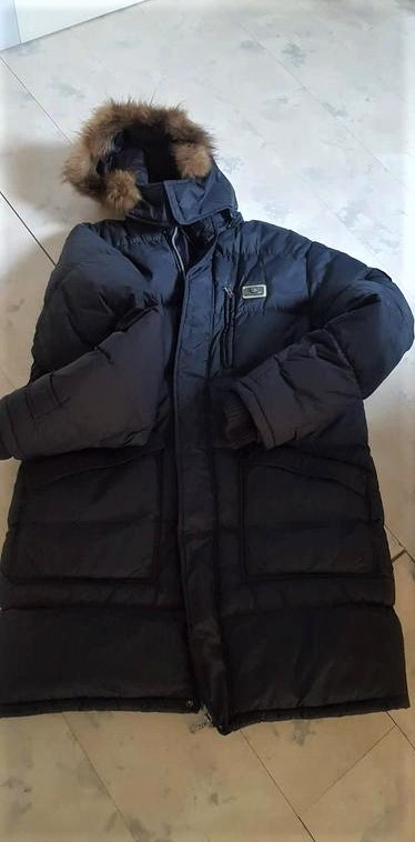 Teplá dlhá vetrovka / kabát, xl