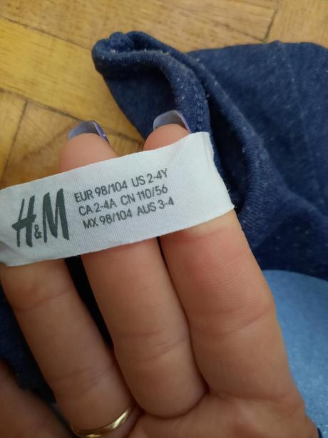 Dievčenské šaty, h&m,98