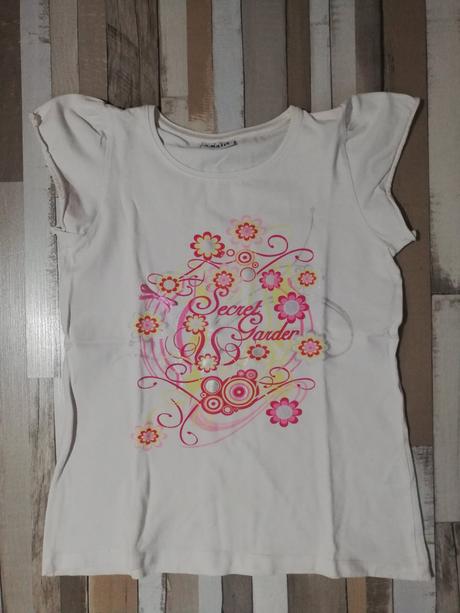 Dievčenské biele tričko, 152