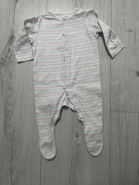 Dlhorukavovy pásikavý overal, primark,74