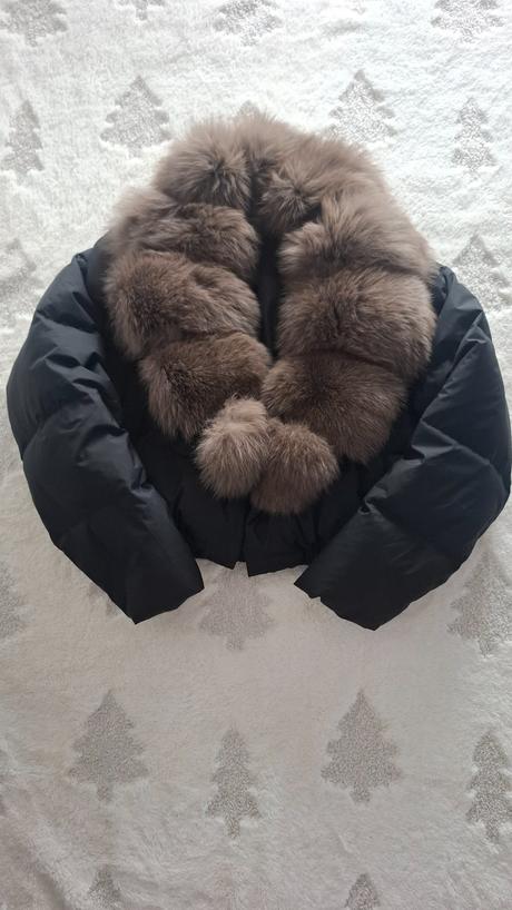 Bunda s pravou kožušinou, s