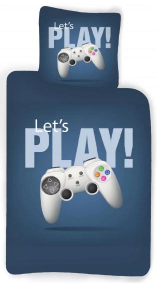Detské obliečky 140x200 konzola play- skladom, šírka (cm): 140,dĺžka (cm): 200