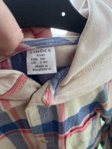 Lindex flanelka s kapucňou, lindex,128