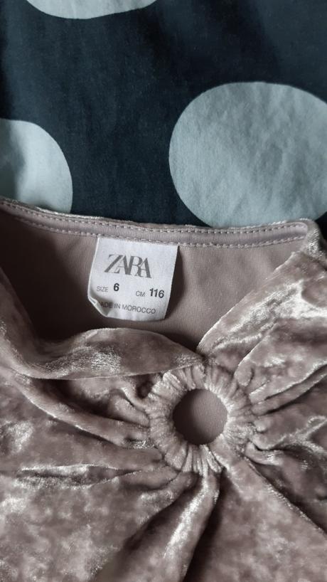 Dres zamatovy, zara,116