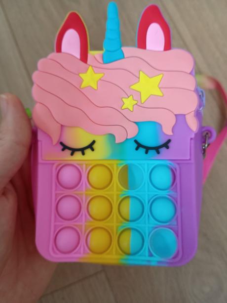 Taštička pop it unicorn,