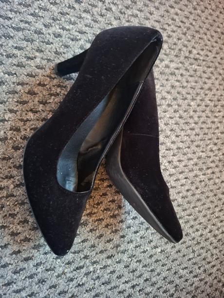 Dámske semišové lodičky, deichmann,41
